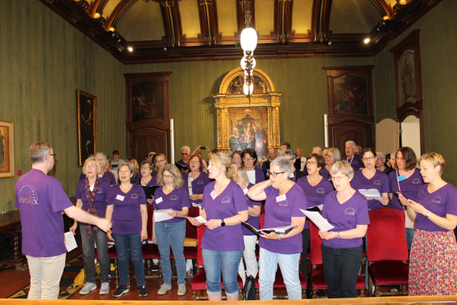 Accolto in municipio il coro Vocalix di Böblingen