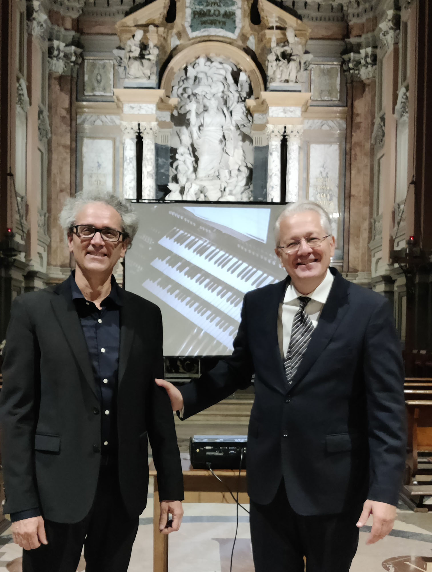 7 ottobre 2022 Giuseppe Nova al flauto e Luca Benedicti all'organo