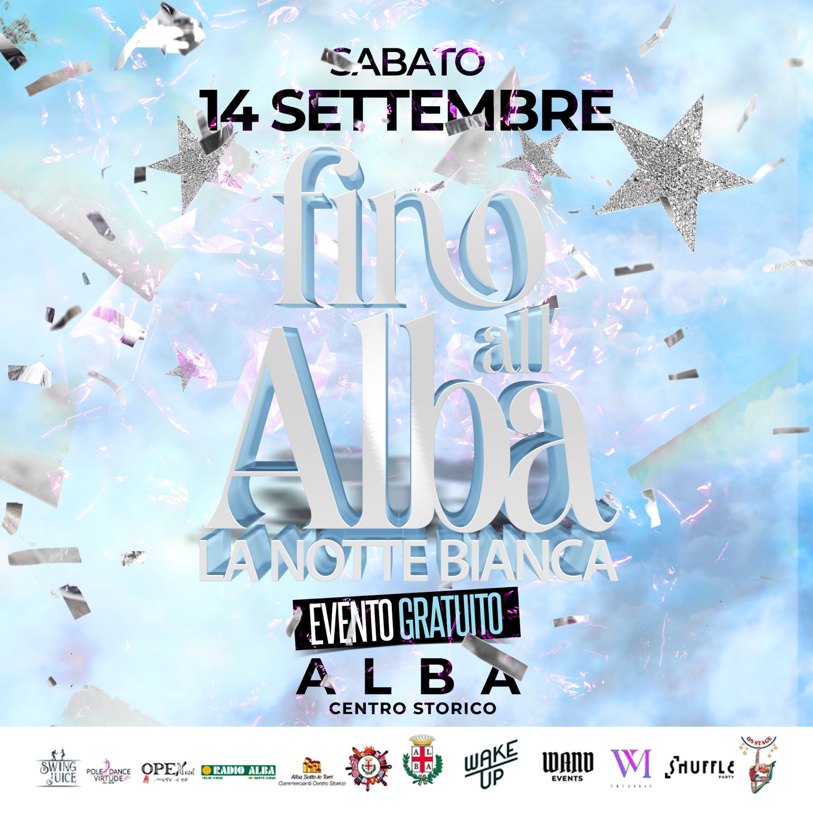 Sabato 14 settembre torna “Fino all’Alba”, la Notte Bianca di Alba