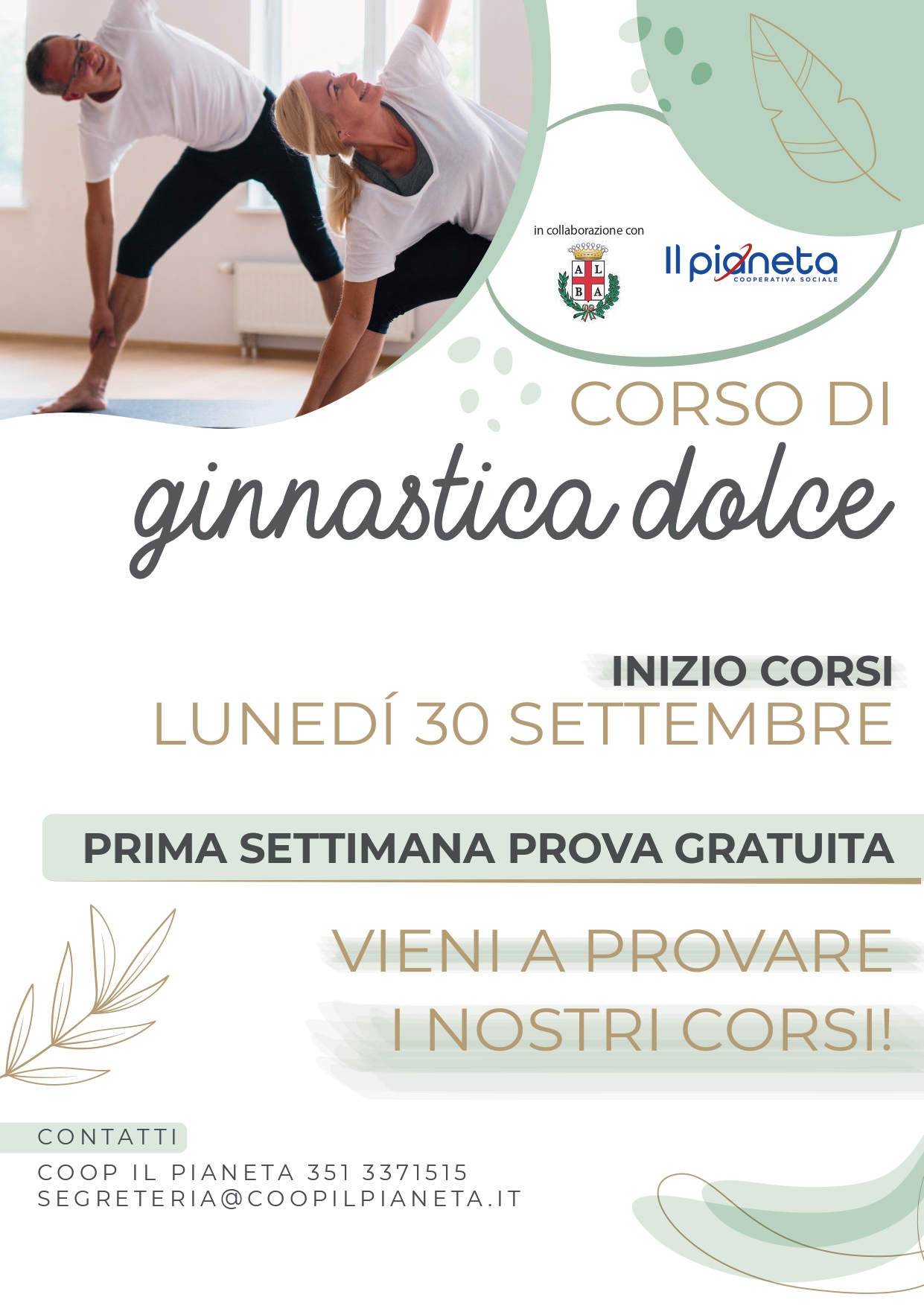 Corsi di ginnastica per la Terza Età