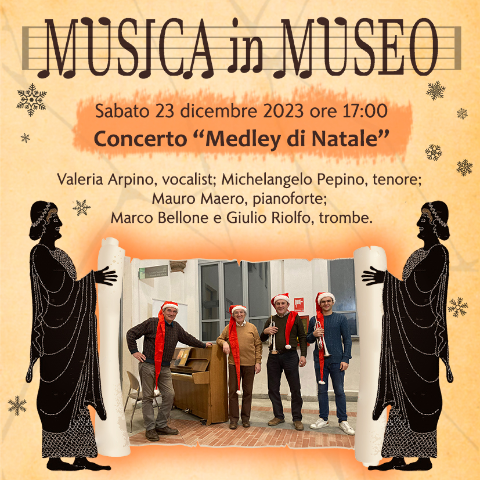 Rassegna Musica in Museo: sabato 23 dicembre ore 17 concerto “Medley di Natale”