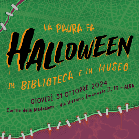 Giovedì 31 ottobre la Biblioteca e il Museo civico di Alba festeggiano Halloween con giochi e laboratori